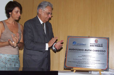 inauguração do auditório Ruth Cardoso