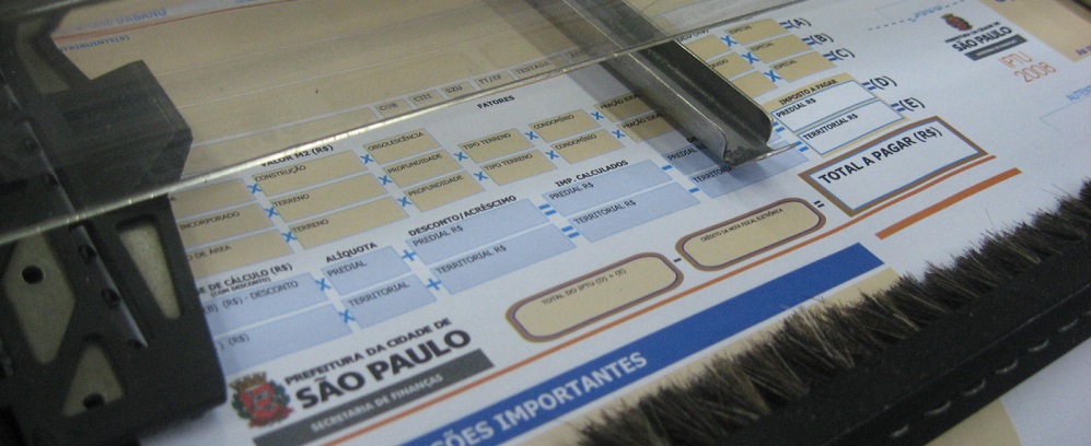 impressão do iptu
