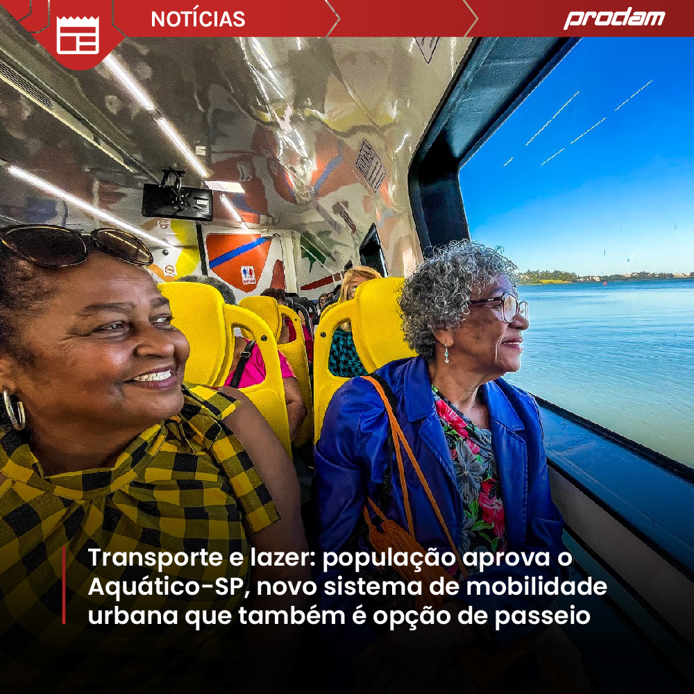 Transporte e lazer: população aprova o Aquático-SP, novo sistema de mobilidade urbana que também é opção de passeio