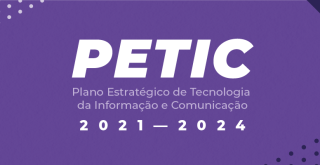 fundo roxo com os dizeres PETIC 2021-2024