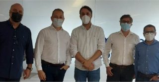 Na foto, da esquerda para a direita: Leonardo Roscoe, Johann Dantas, Leandro Garcia, Antonio Celso e Weslley Silveira.