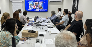 equipes da Prodam, Inspira Sampa e Seclima durante reunião do Carbonometro