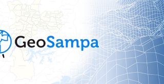 imagem da tela do GeoSampa, com o logo da plataforma