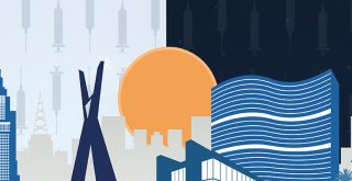Ilustração com ícones da cidade de São Paulo